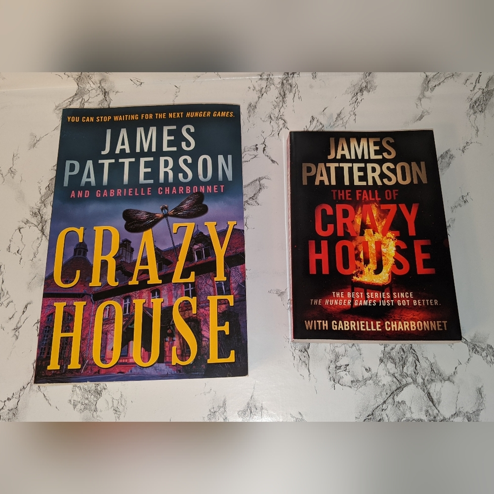 2 Paperback Books James Patterson Crazy House